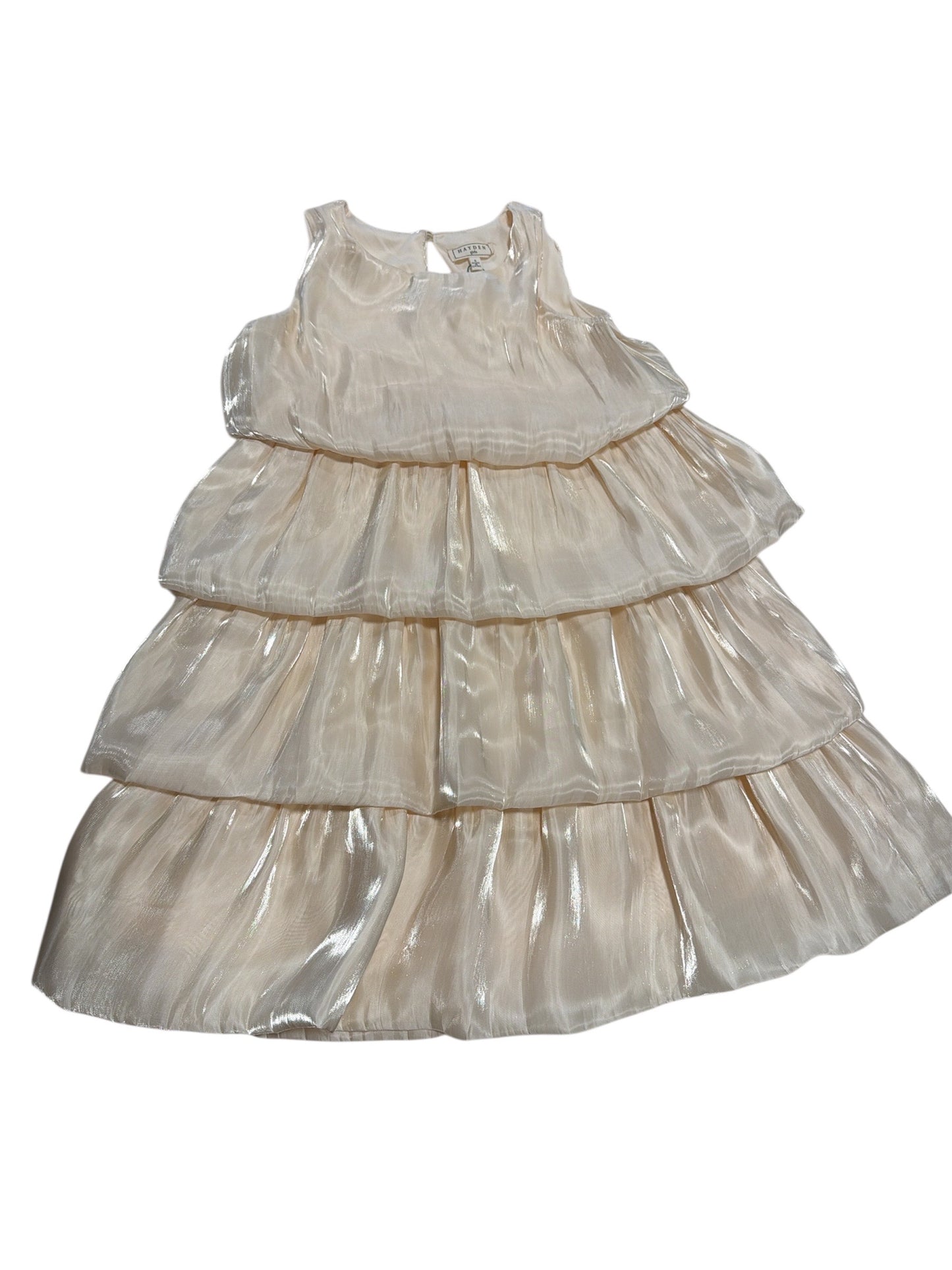 Hayden Girls Textured Shimmery Bubble Tiered Dress