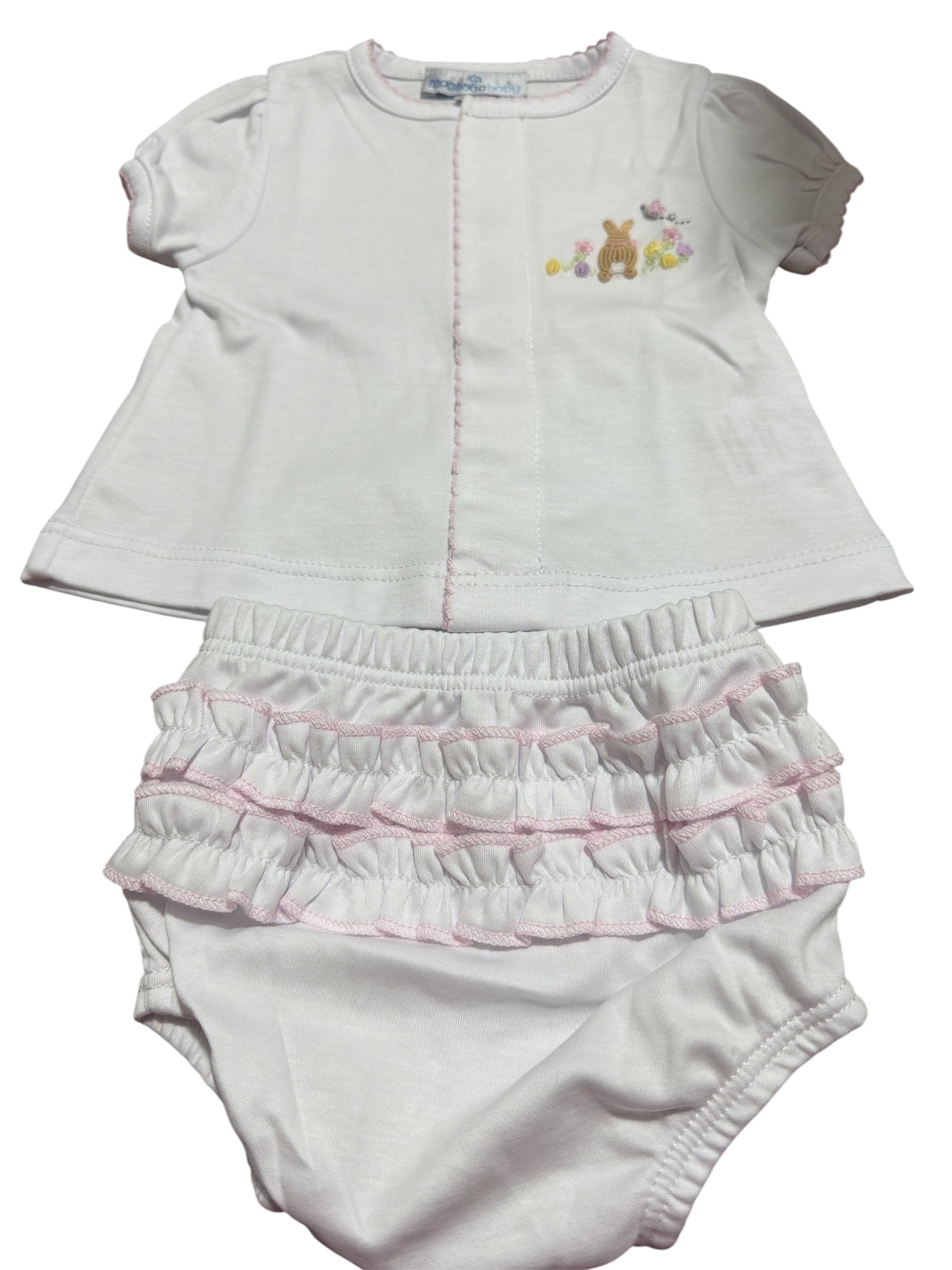 Magnolia Baby Bunny's Basket Diaper Cover Set - Pink