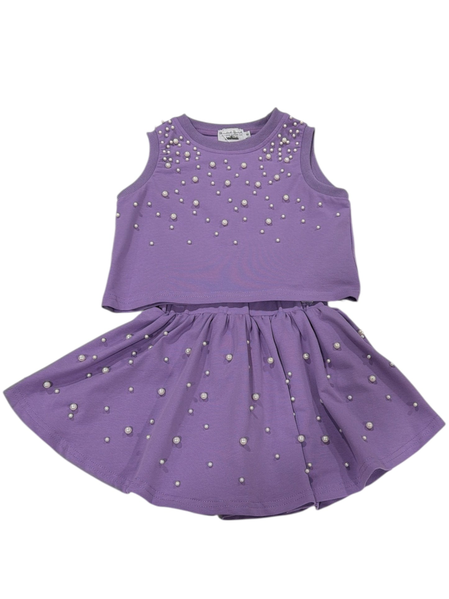 Blended Spirit Purple Pearl Skirt Set