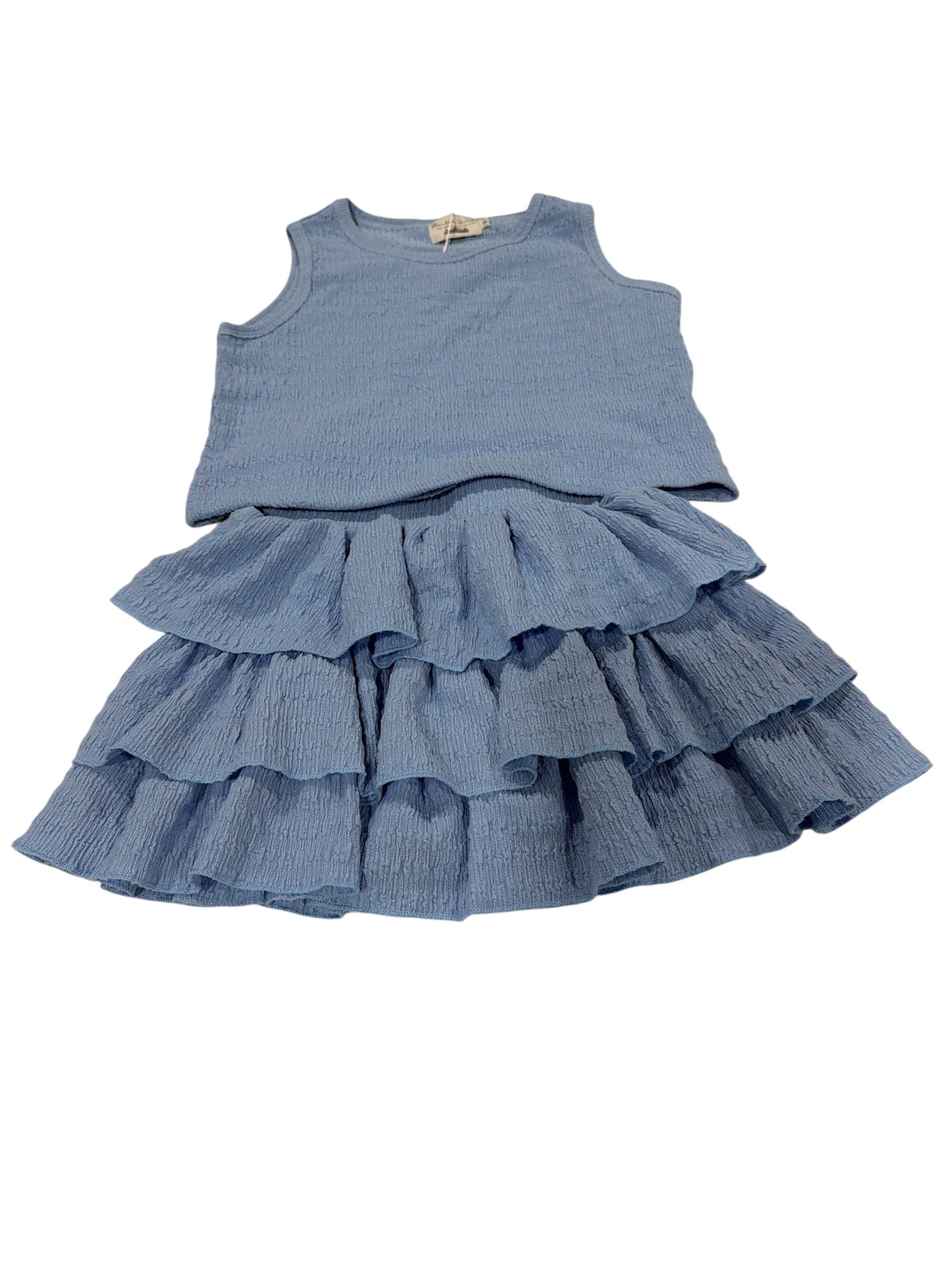 Blended Spirit Periwinkle Crinkle Skirt Set