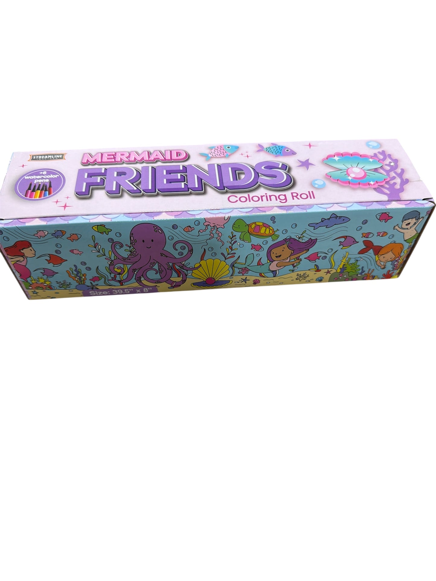Mermaid Friends Coloring Roll