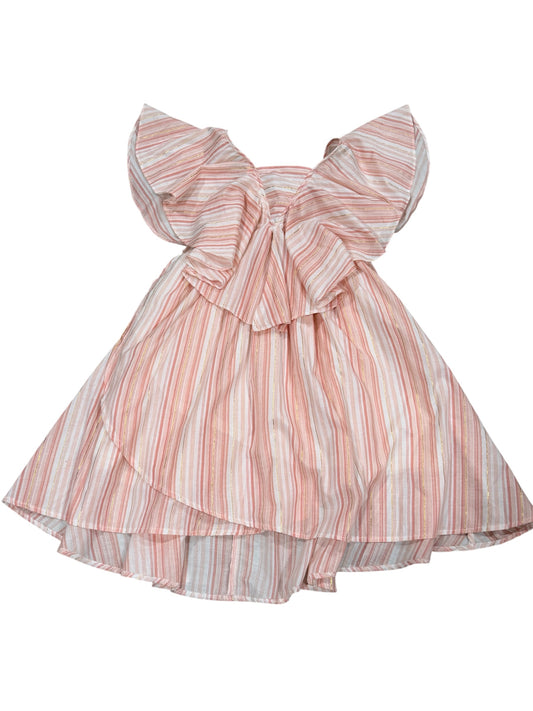 Poppet&Fox Peach Striped Flowy Dress