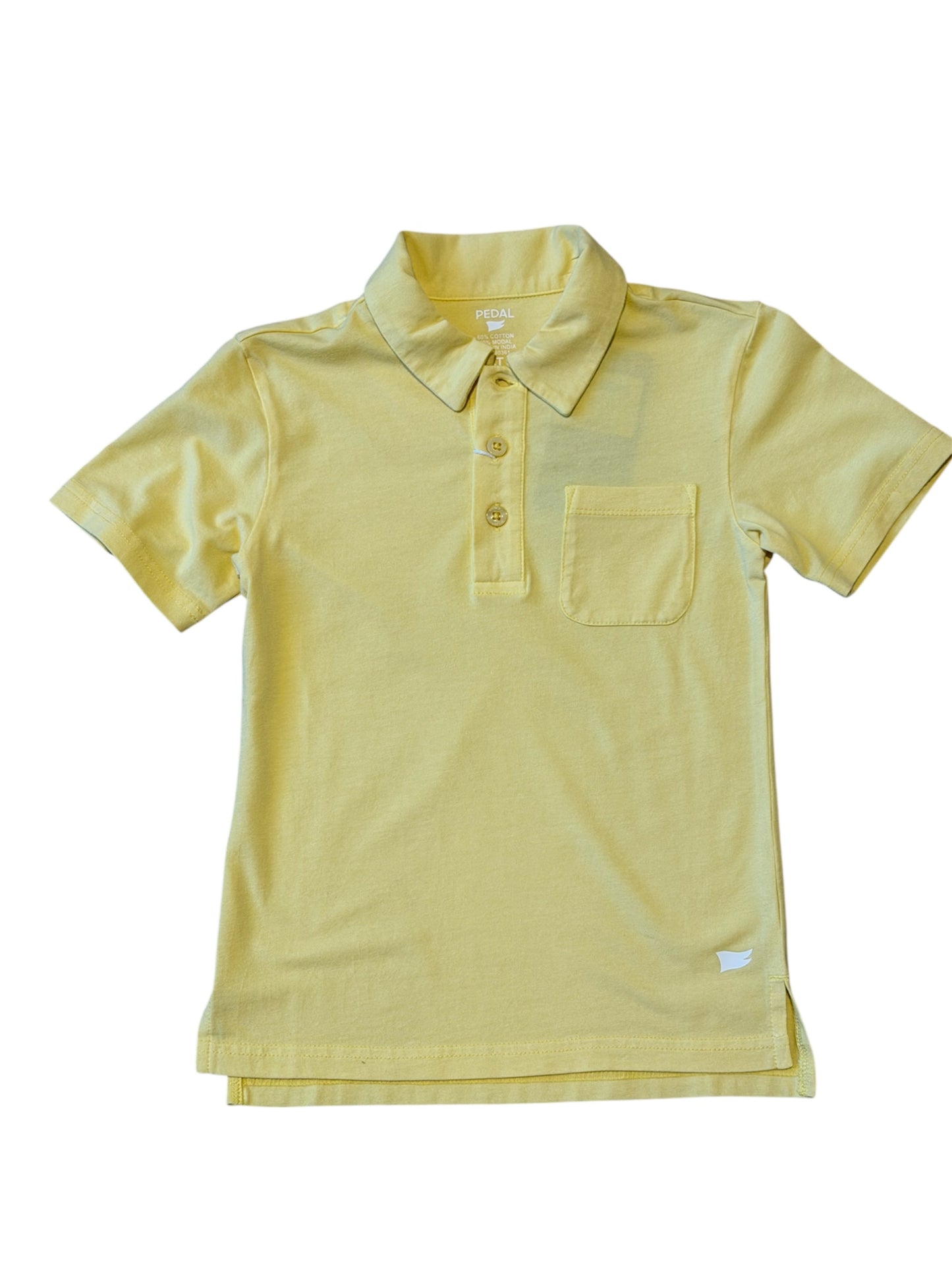 Pedal Short Sleeved Polo Shirt - Yellow