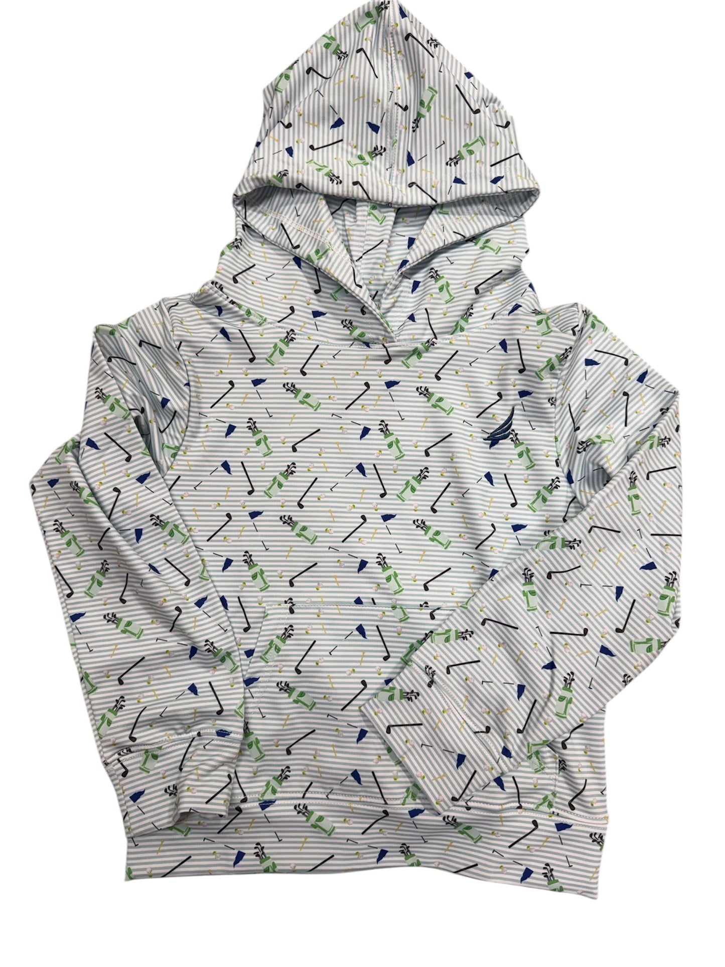 Coolybri Performance  LS Hoodie Golf - Striped