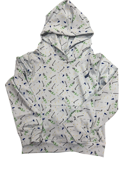Coolybri Performance  LS Hoodie Golf - Striped