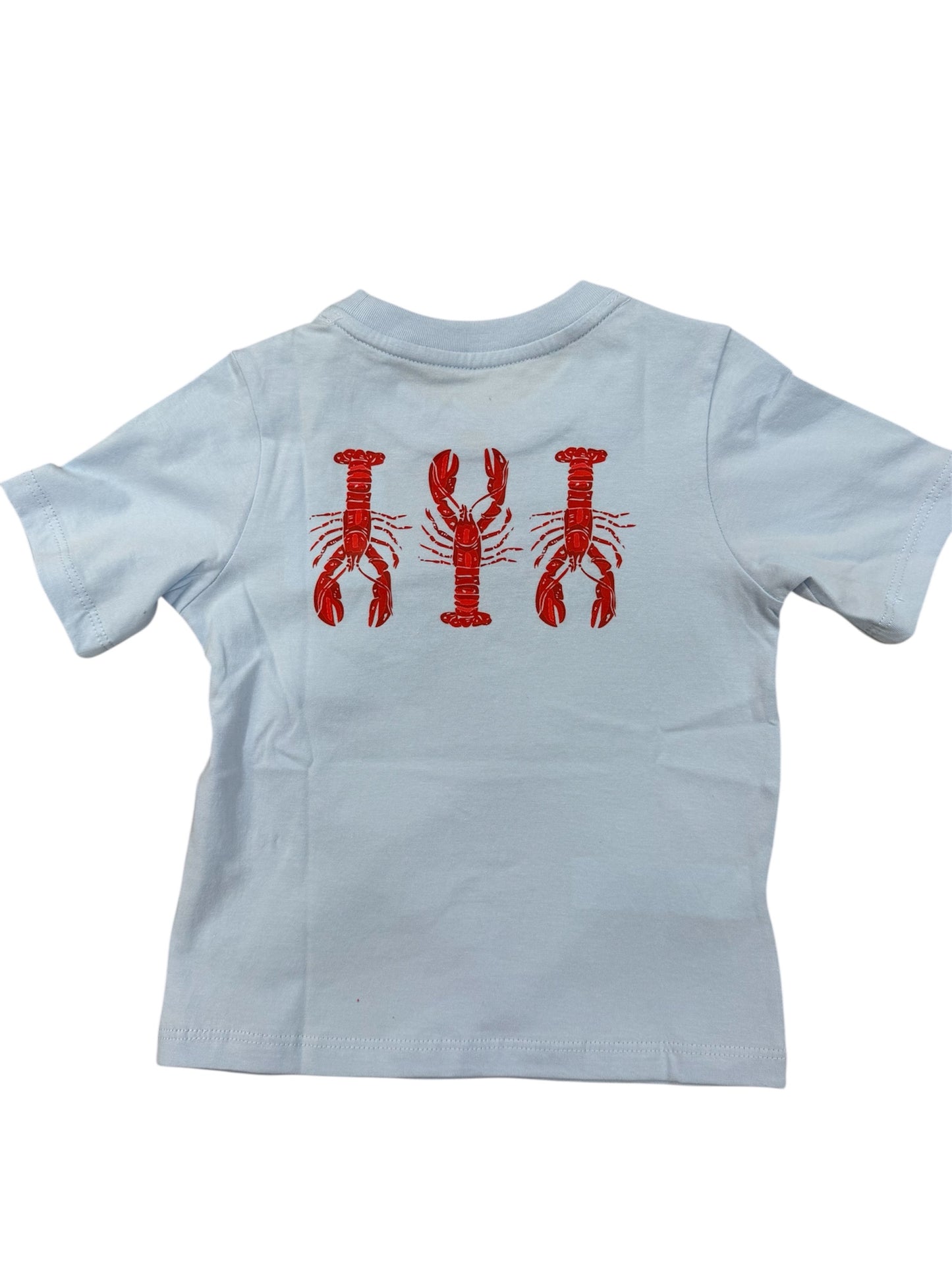 Coolybri Crawfish Graphic Pocket Tee - Lt Blue