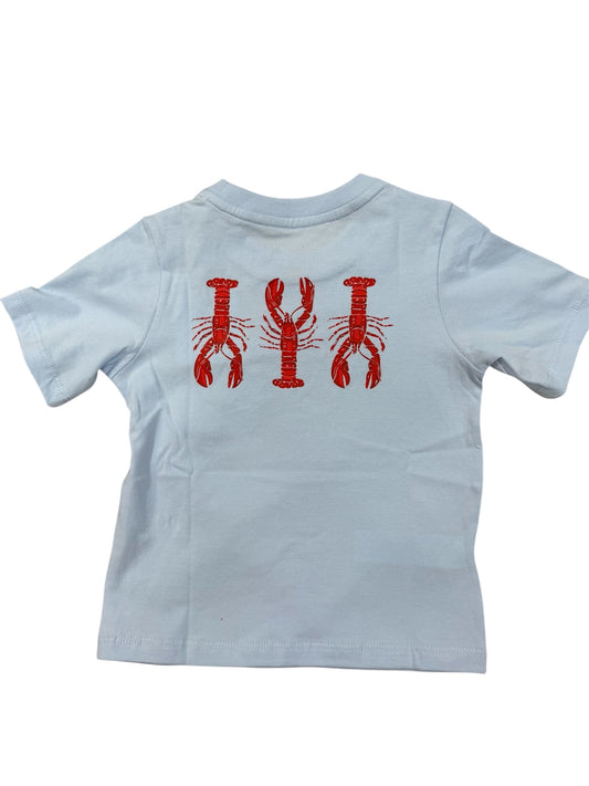 Coolybri Crawfish Graphic Pocket Tee - Lt Blue