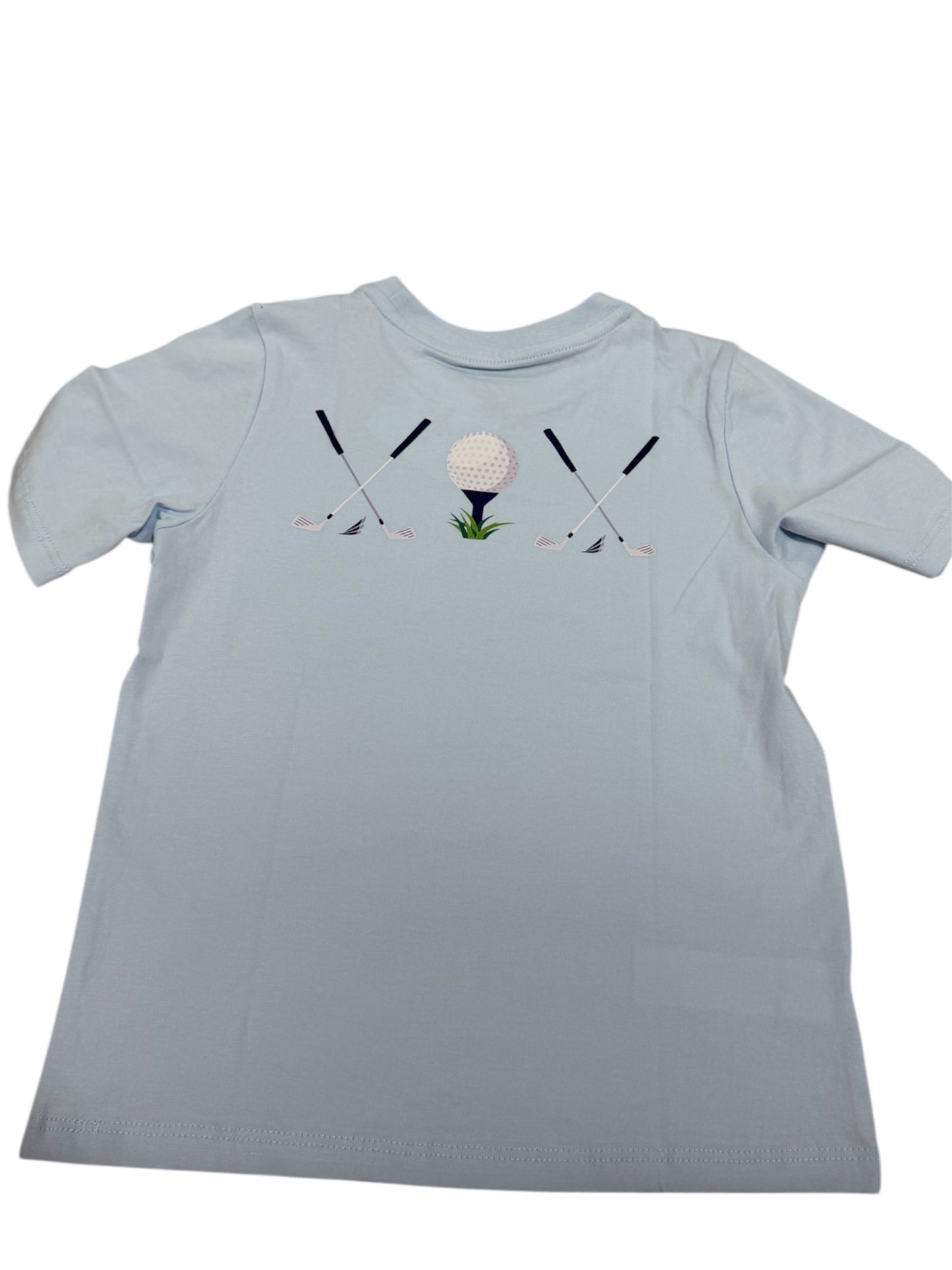 Coolybri Golf SS Graphic Pocket Tee - Lt Blue