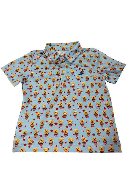 Coolybri  Performance Dog Americana Print SS Polo