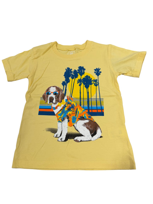 Wes & Willy Surf Dog Tee - Butter
