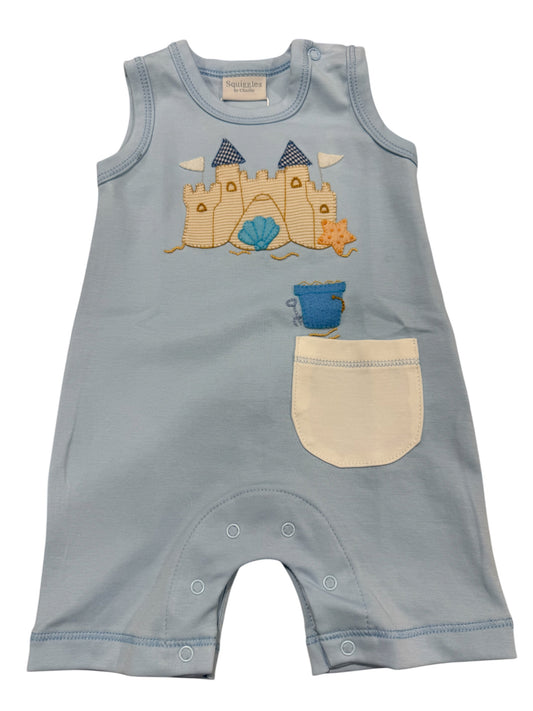 Squiggles Sandcastle Sam Sleeveless Romper