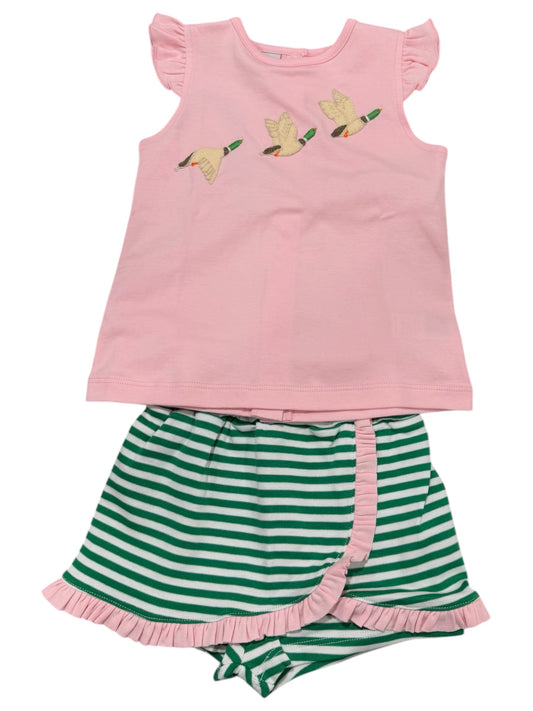 Squiggles Duck Dynasty Butterfly Sleeve Skort Set