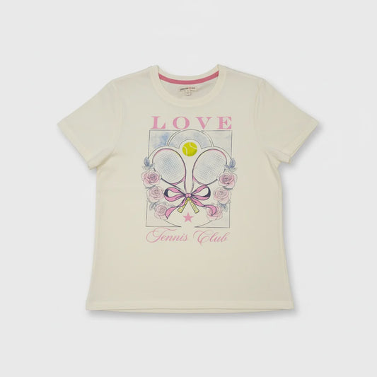 Paper Flower Love Tennis Club Graphic Tee