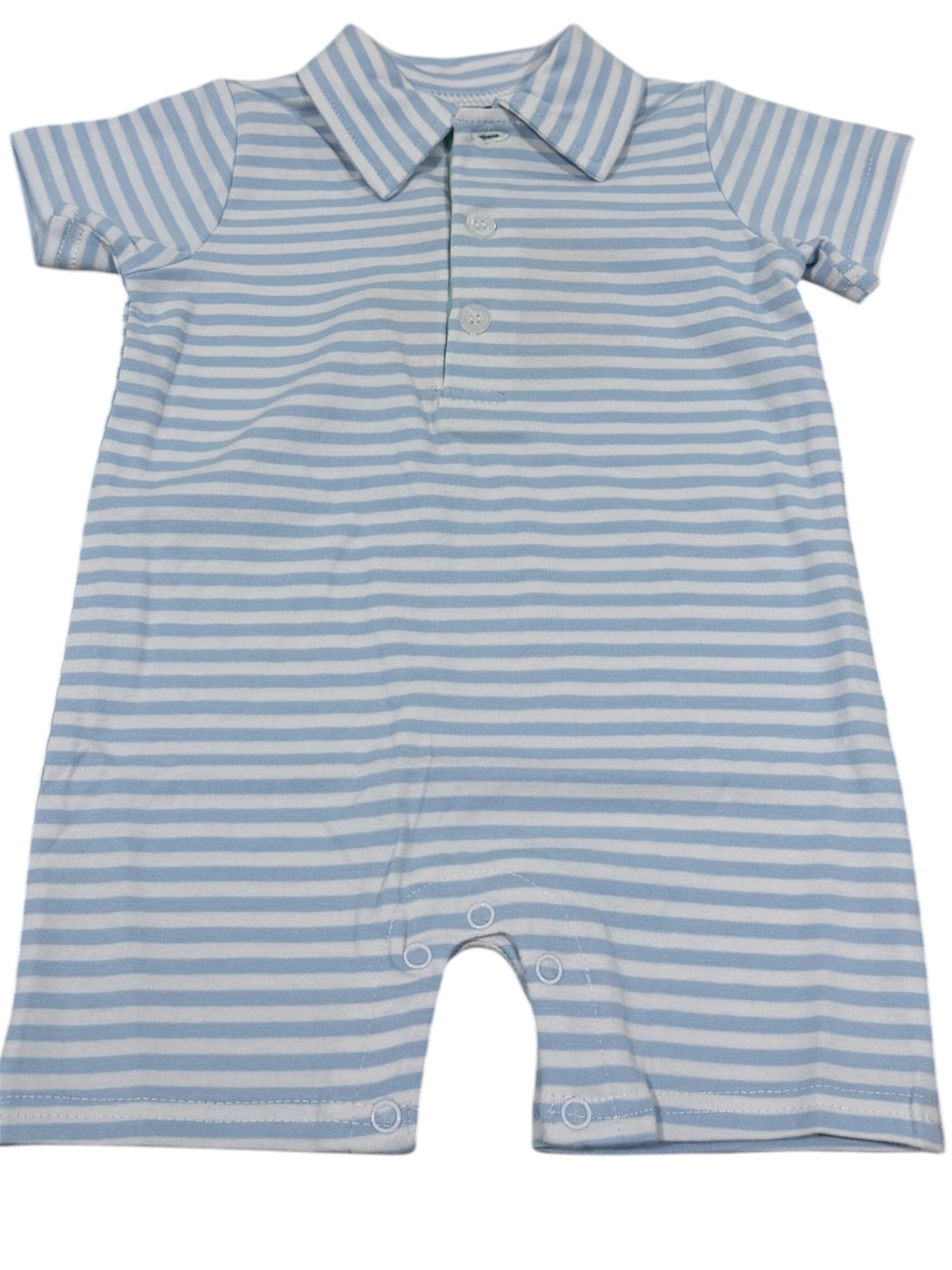 Millie Jay Cooper Romper - Lt Blue Stripe