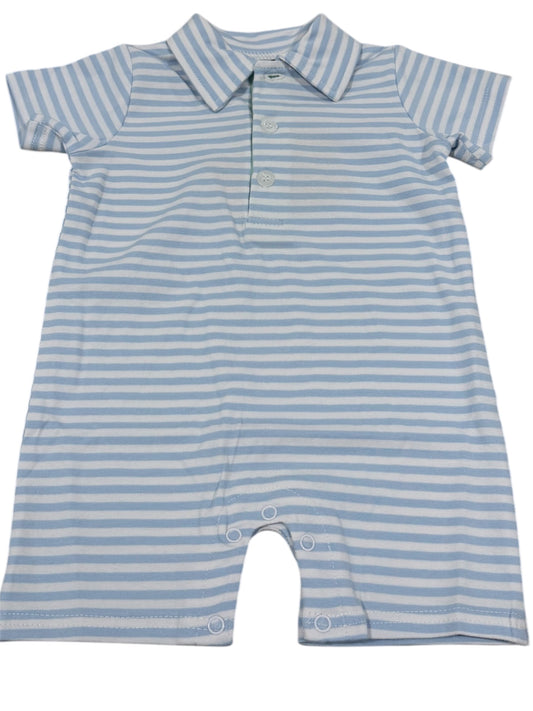 Millie Jay Cooper Romper - Lt Blue Stripe