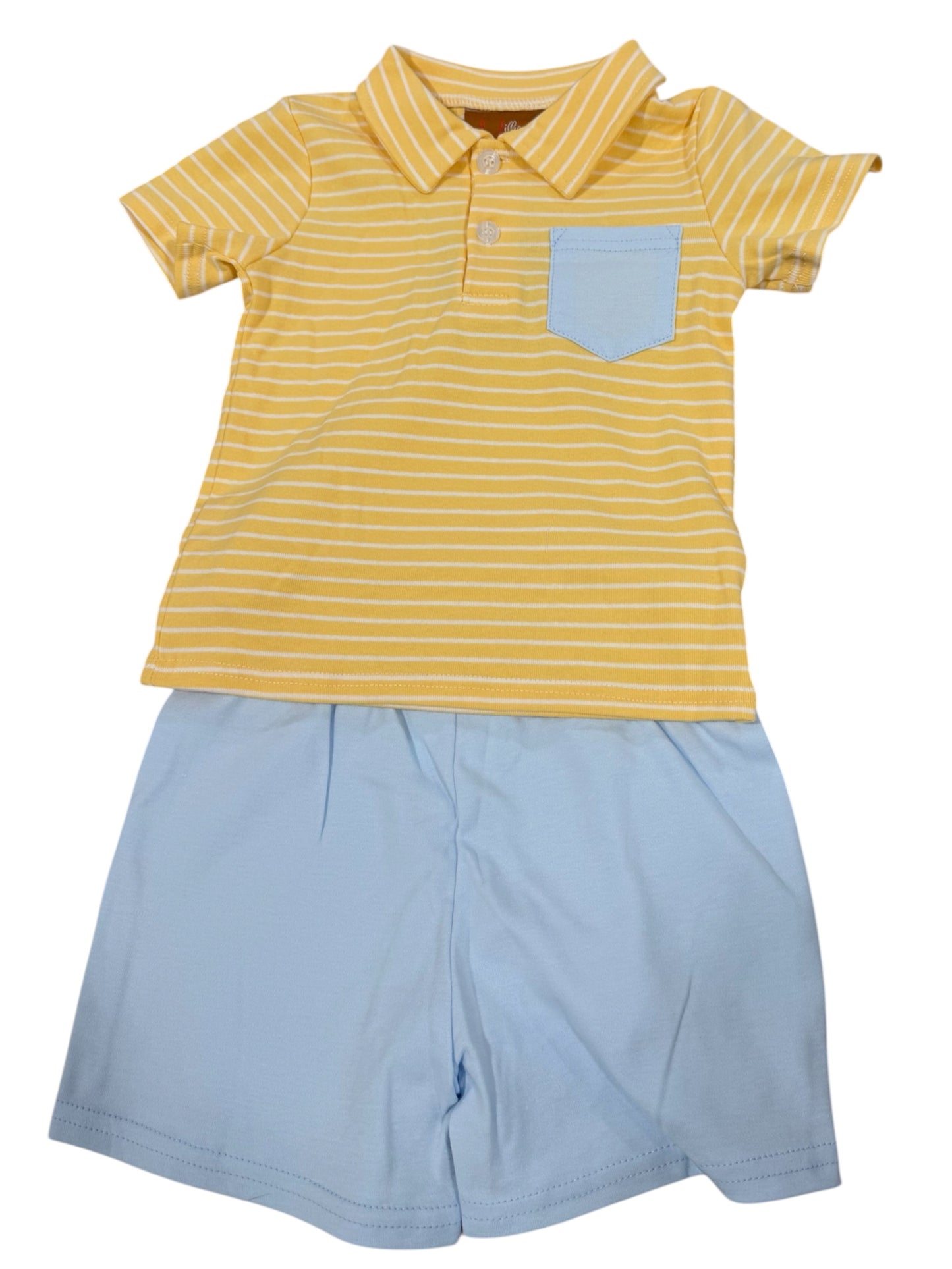 Millie Jay Miles Short Set - Yellow & Blue