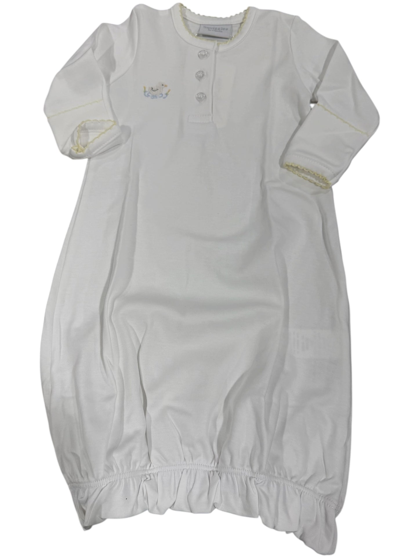 Squiggles Puddles the Duck Henley Gown