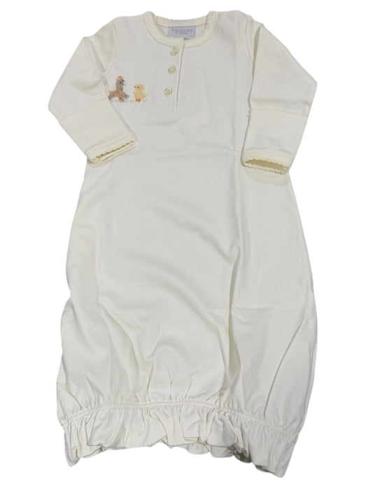 Squiggles Giraffe & Duck Henley Gown