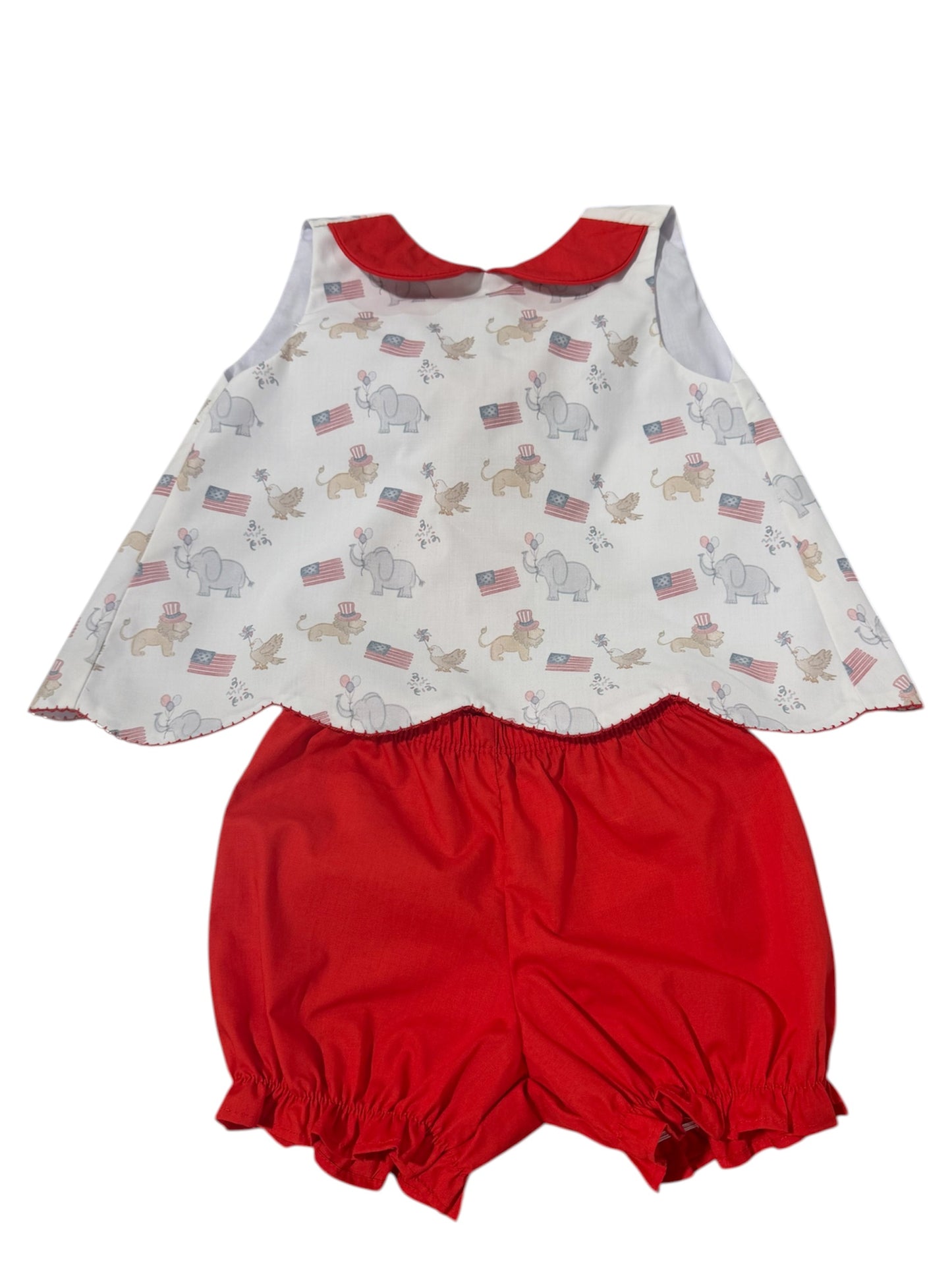 City Beautiful Patriotic Print Girl Swing Back