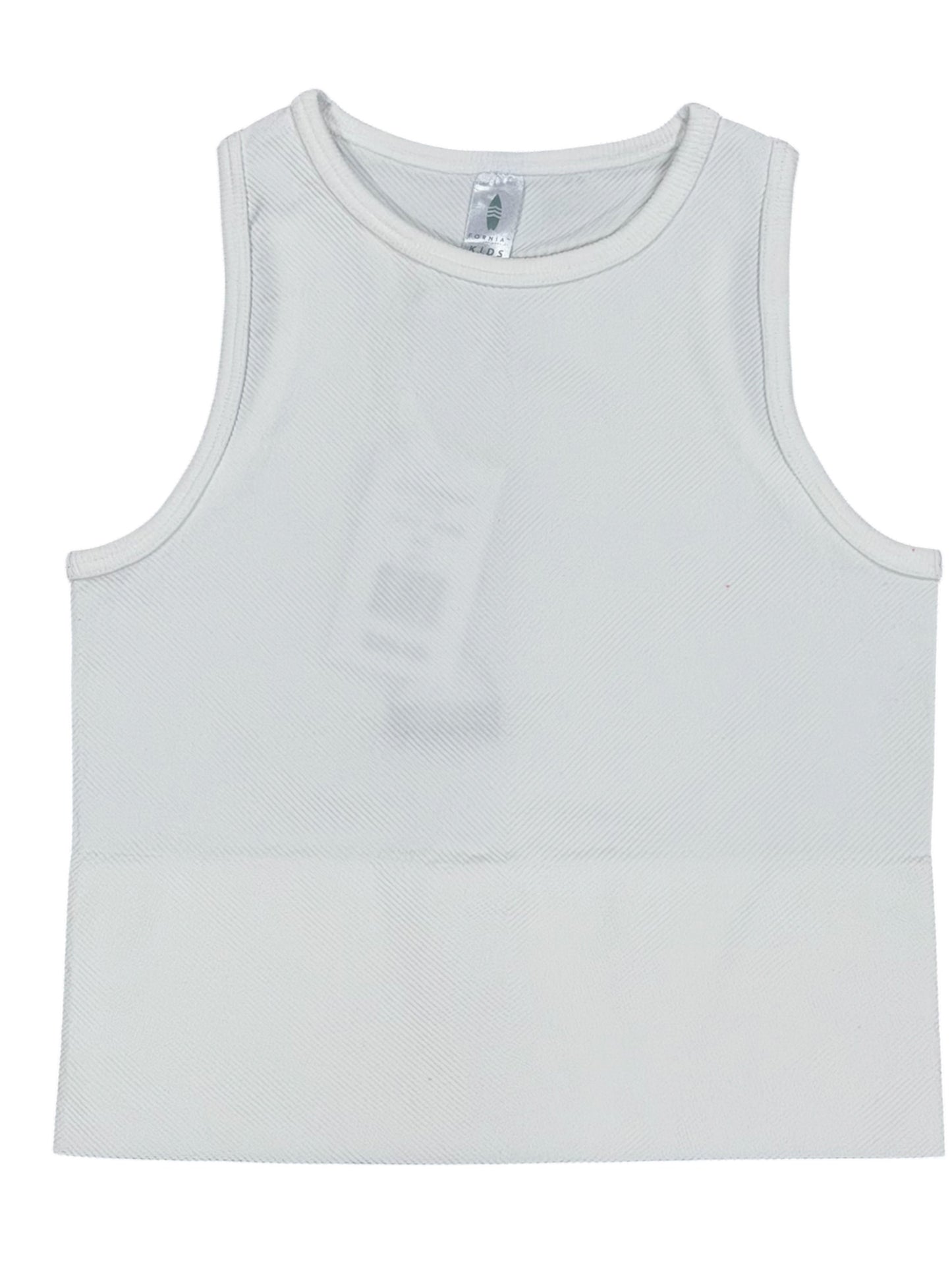 Fornia Creations Chevron Crop Top - White