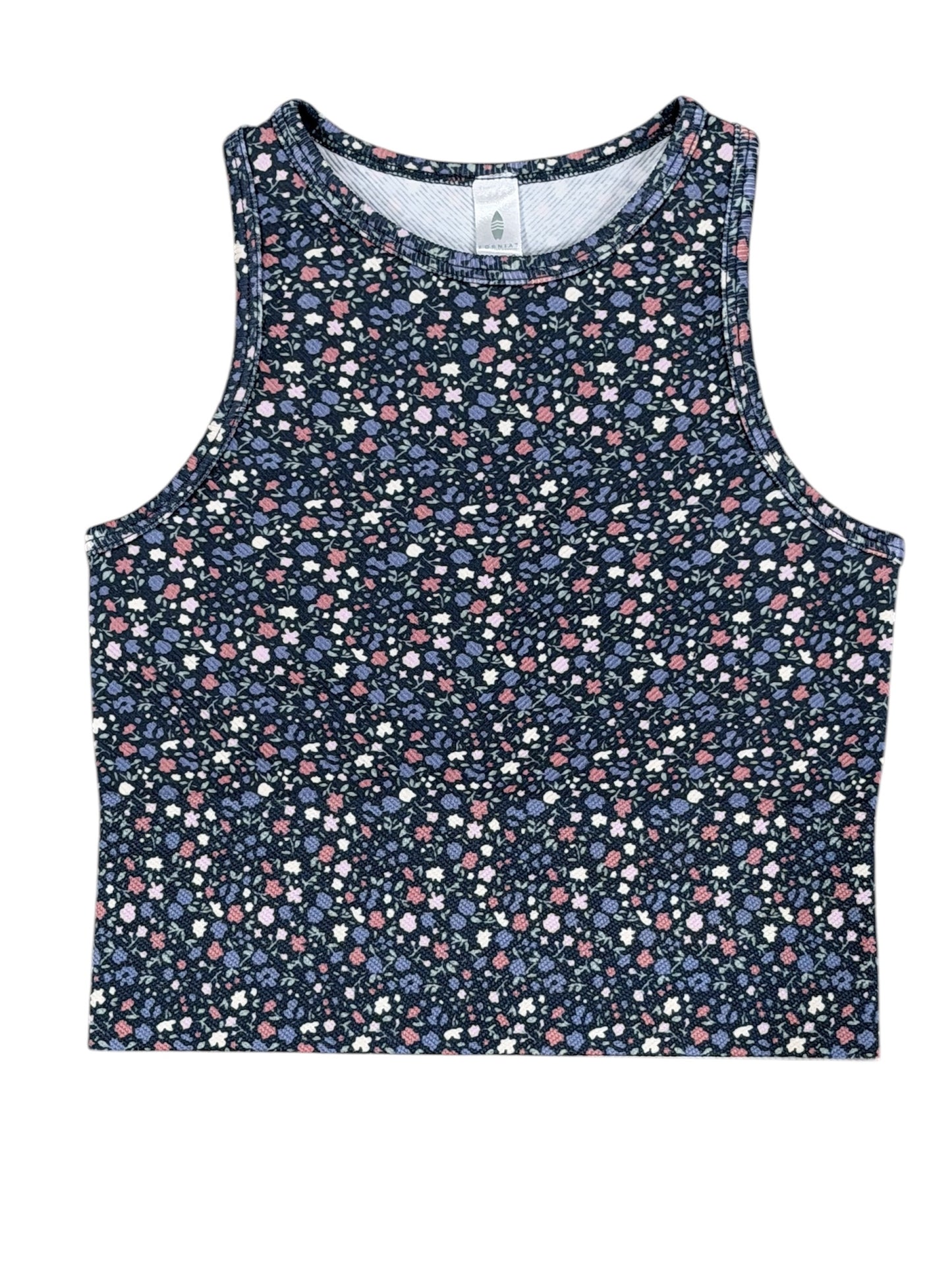 Fornia  Creations Chevron Crop Top  - Ditsy Floral