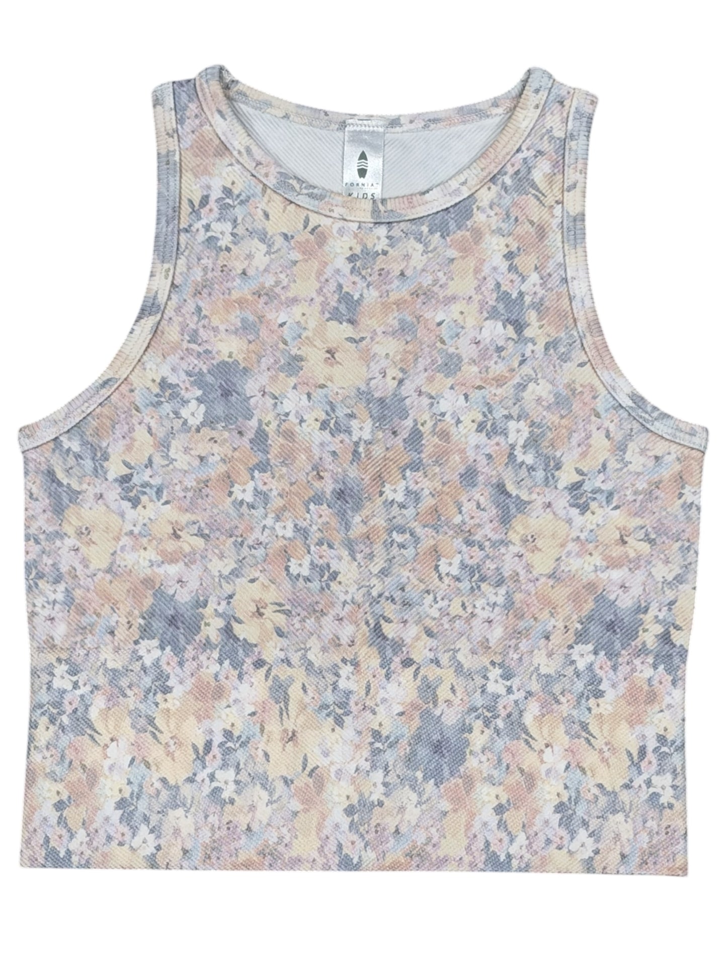 Fornia Creations Chevron Crop Top - Ivory Multi
