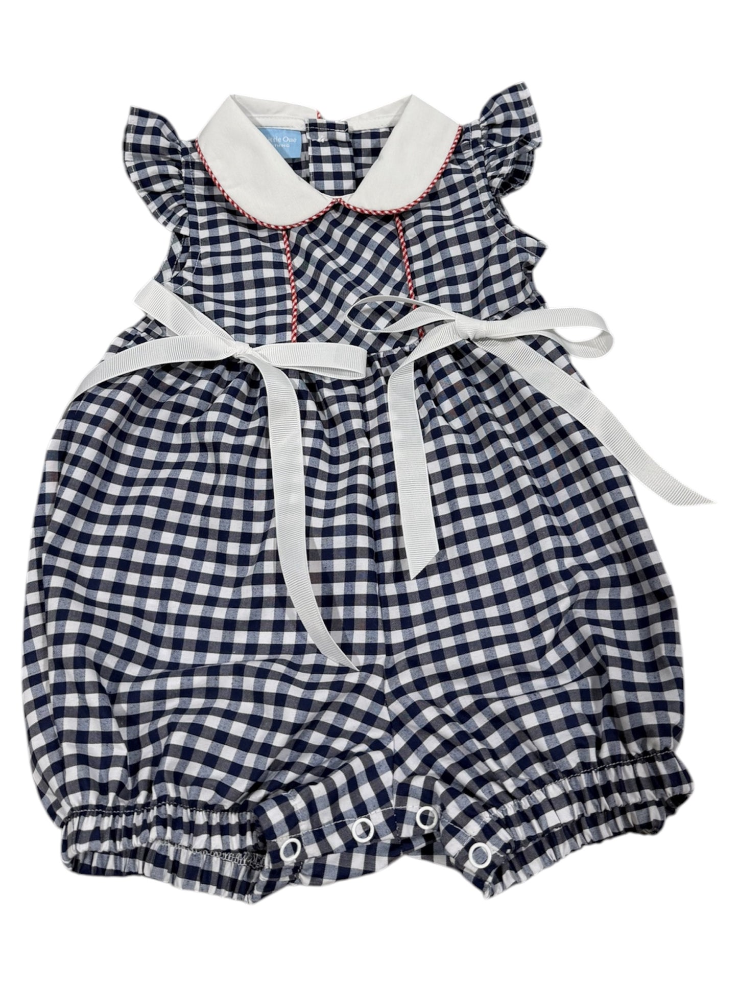 Charming Little One Blue Navy & Red Marley Bubble