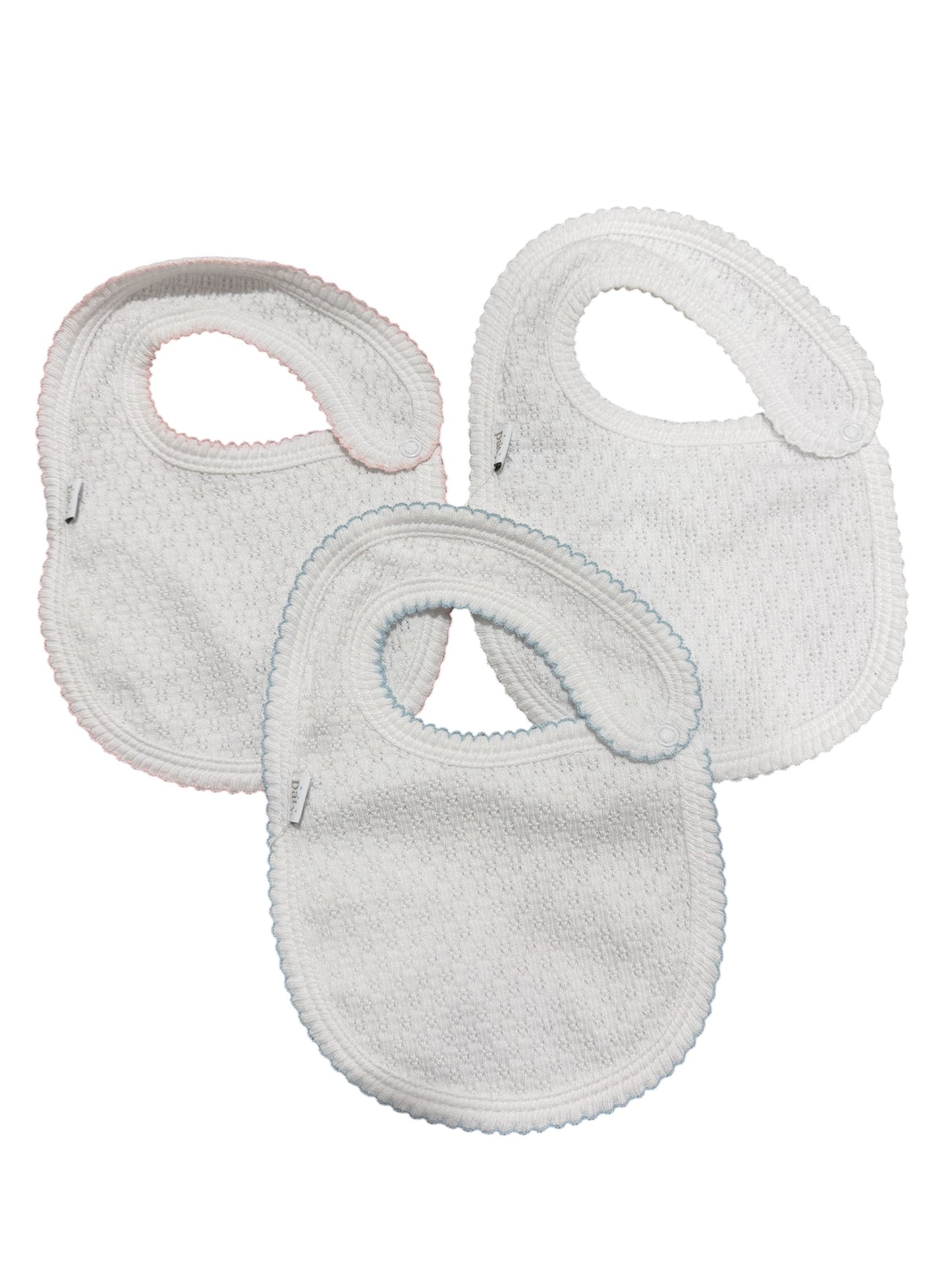 Paty Knit Shoulder Snap Bib