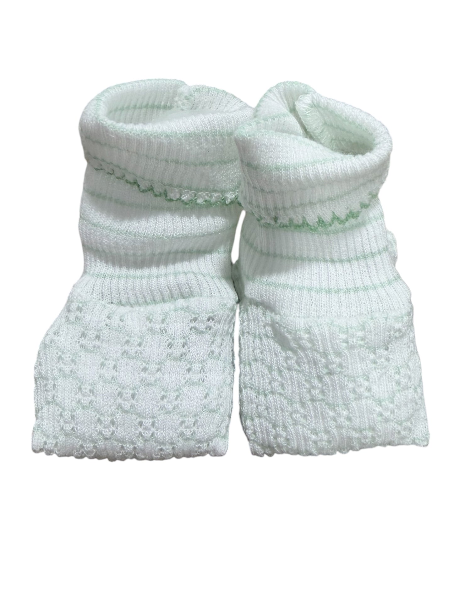 Paty Knit Pinstripe Booties