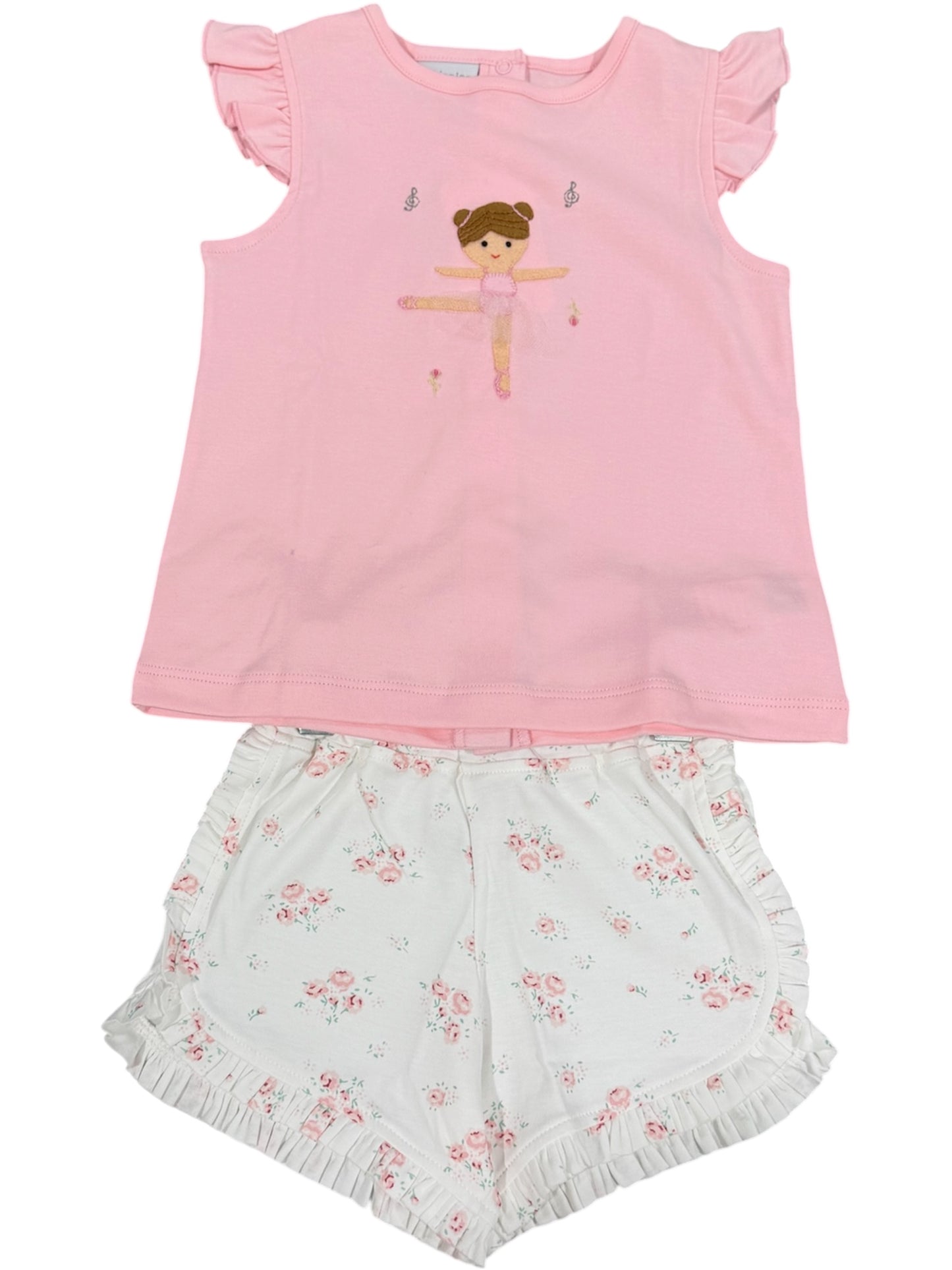 Squiggles Betsy Ballerina Butterfly Sleeve Short Set
