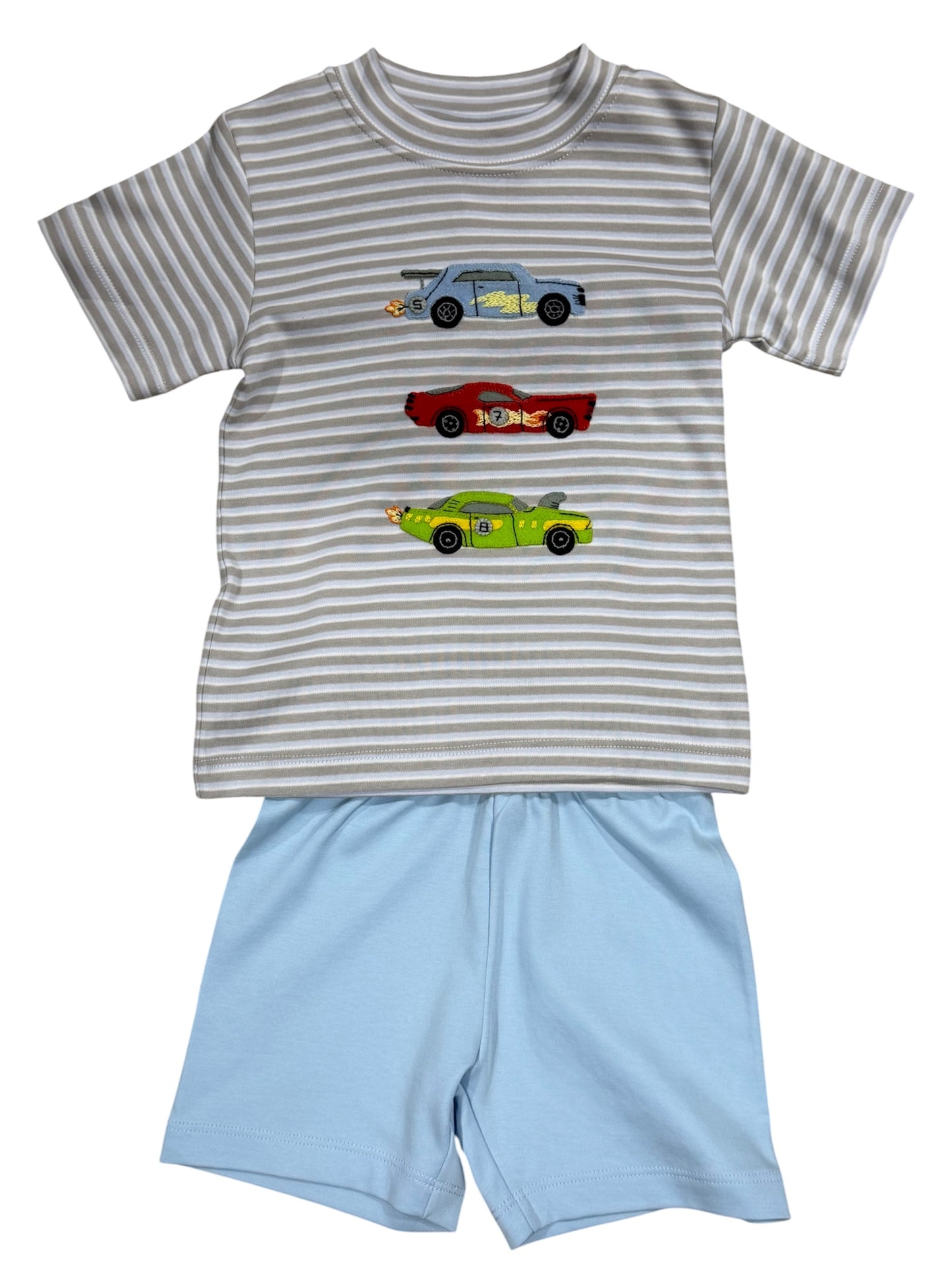 Squiggles Racing Cars SS Tee Short Set