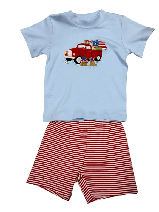 Squiggles Country Proud SS Tee Shirt & Short Set