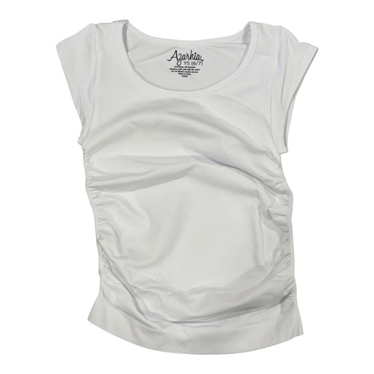 Azarhia Ruched Top - White