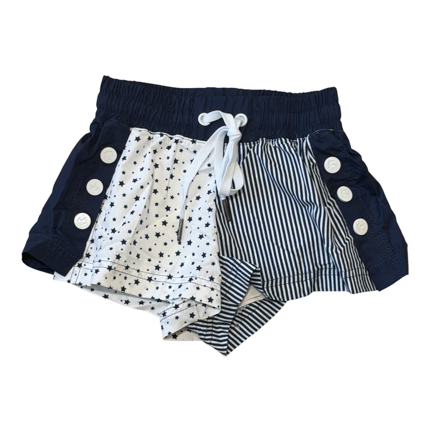 Azarhia Stars & Stripes GD Color Block Short - Navy