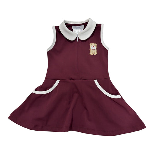 Ishtex Maroon Bulldog Dress