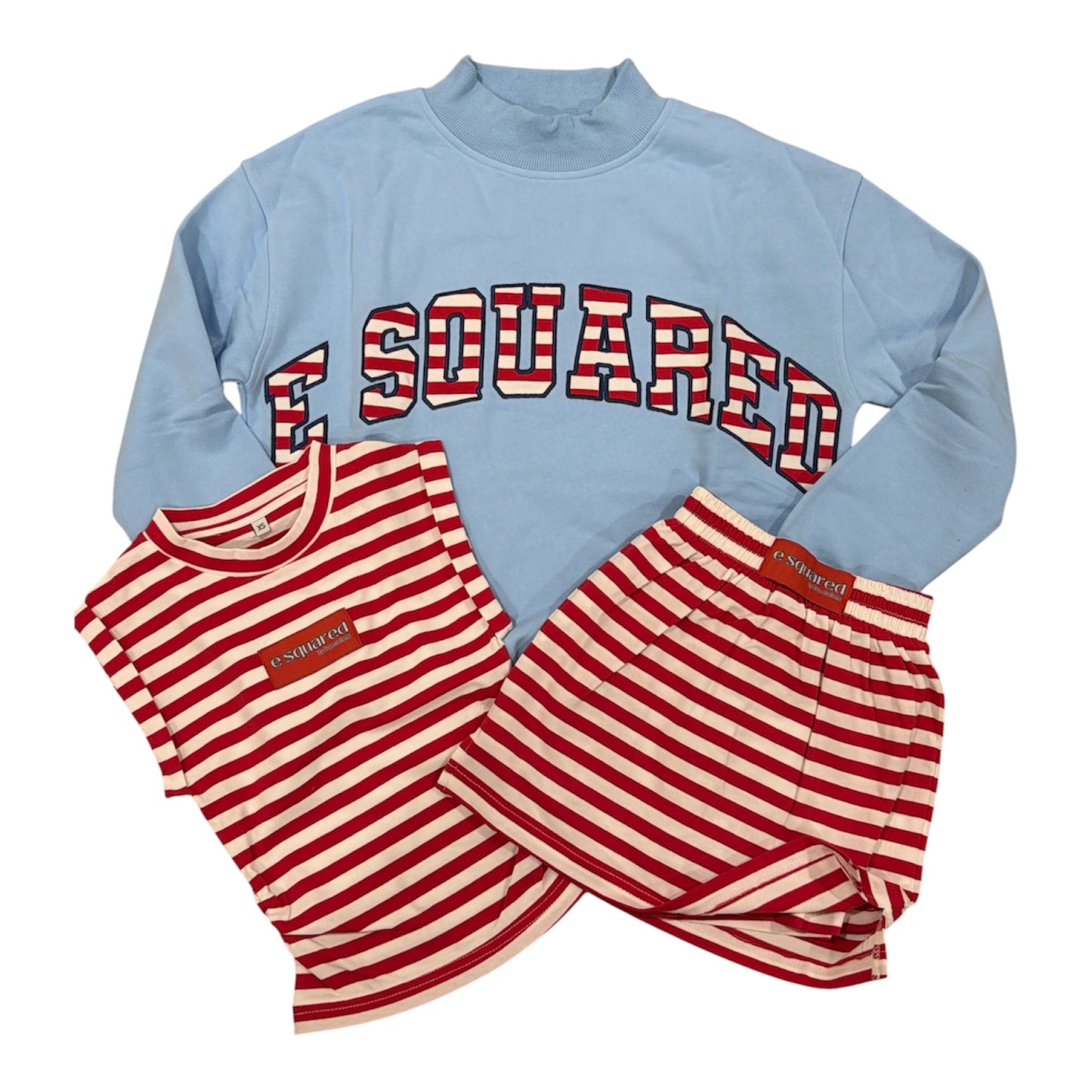 E Squared Mock Neck Sweatshirt - Americana
