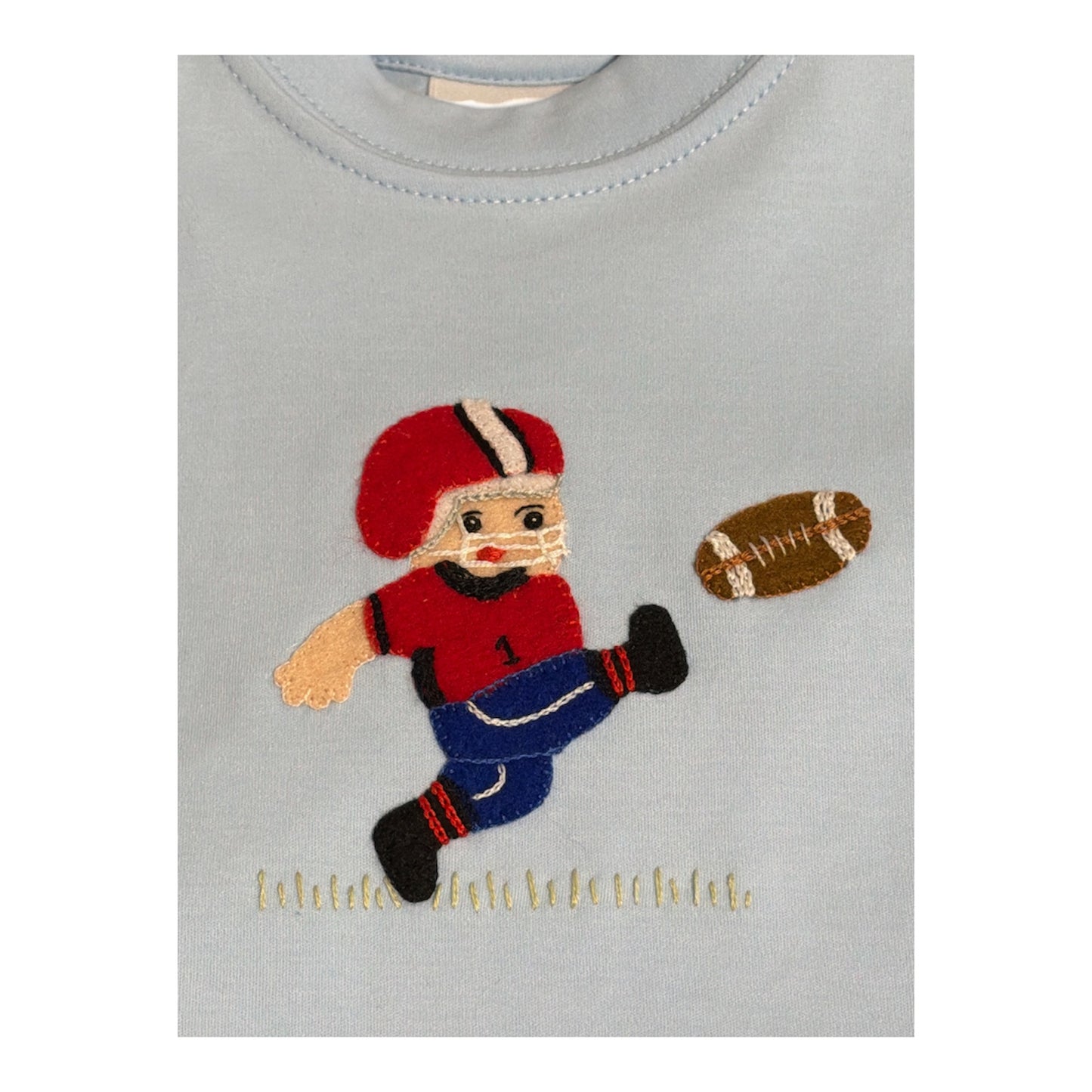 Squiggles Football Kicker Short Set - Blue