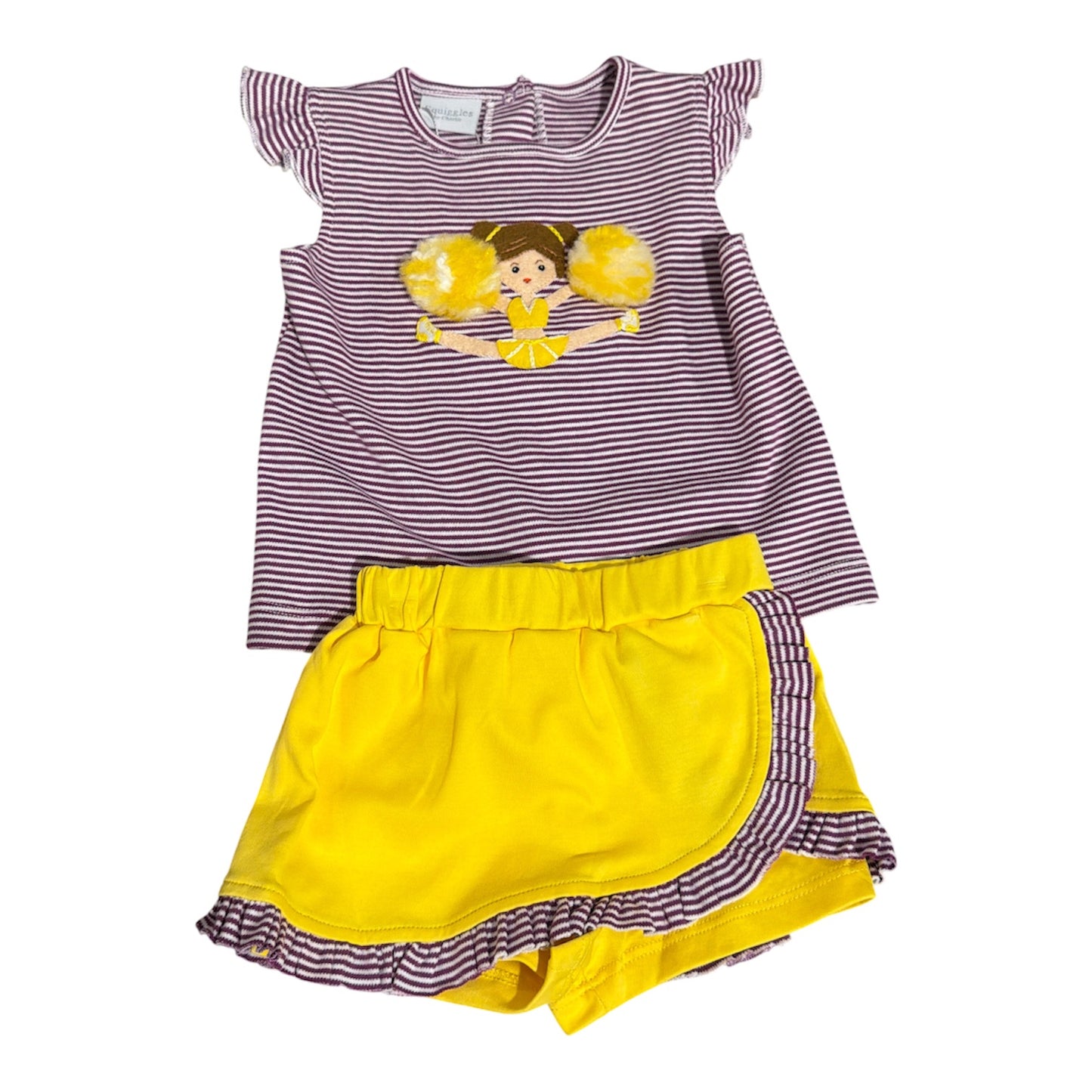 Squiggles Cheerleader Skort Set - Purple
