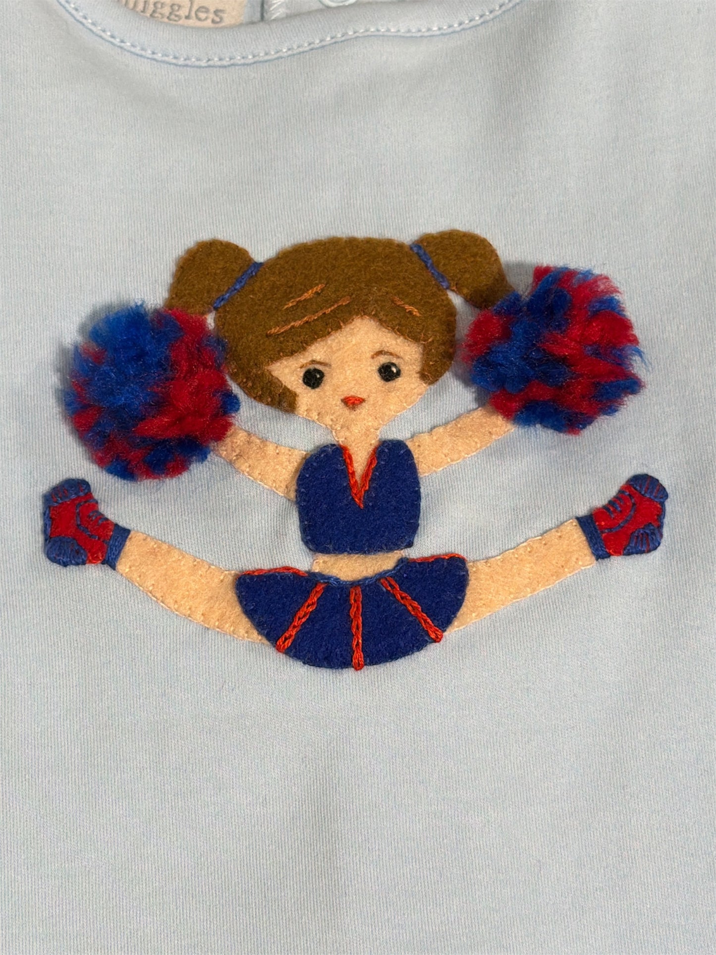 Squiggles Cheerleader Skort Set - Blue