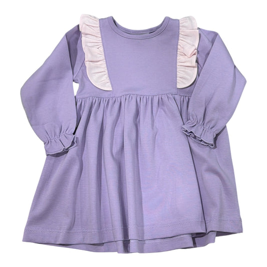Squiggles Dress with Ruffles on the Yoke