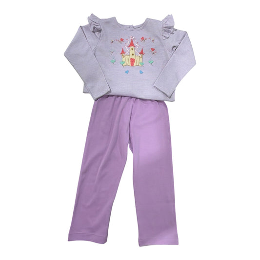 Squiggles Sweet Castle LS Tunic Pant Set