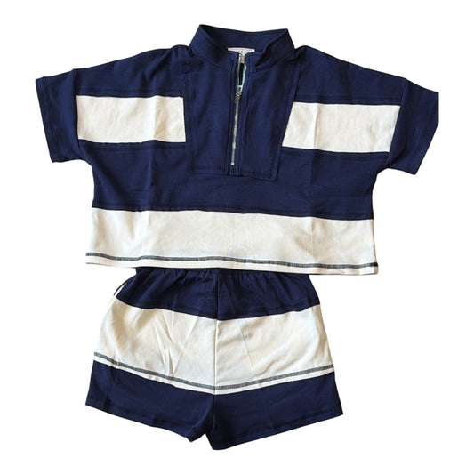 Hayden Girl Color Block Two Piece Set - Navy