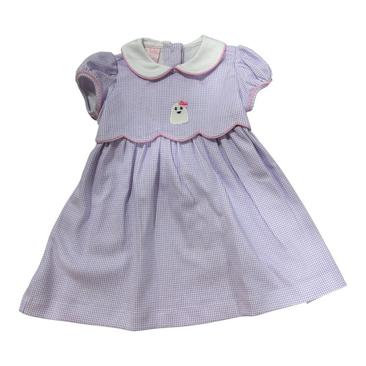 Petit Bebe Ghost Girls Gingham SS Dress