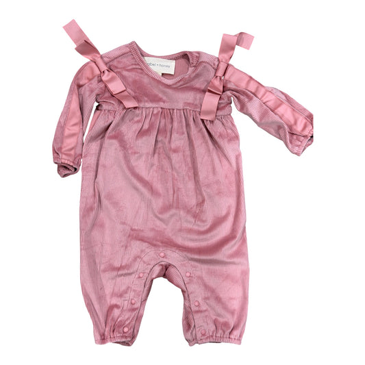 Mabel & Honey Bowtiful Blush Romper