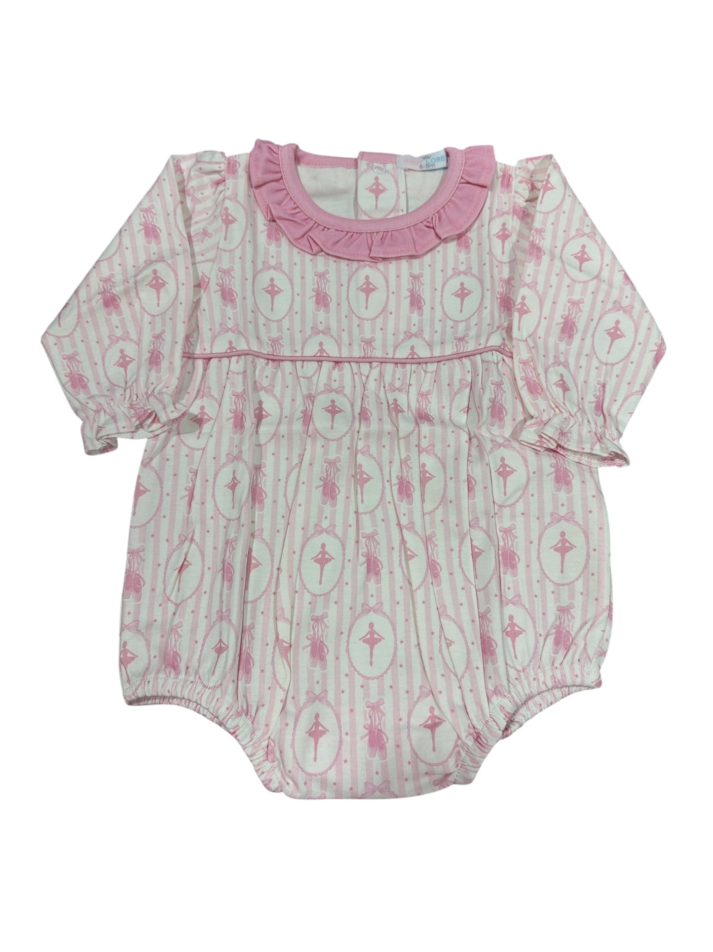 Baby Loren Pink Ballerina Pima Bubble