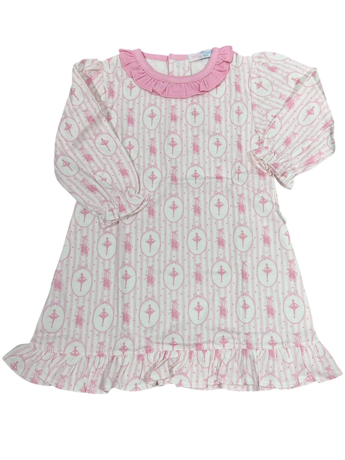 Baby Loren Pink Ballerina Pima Dress