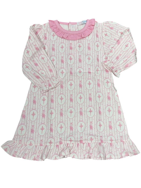 Baby Loren Pink Ballerina Pima Dress