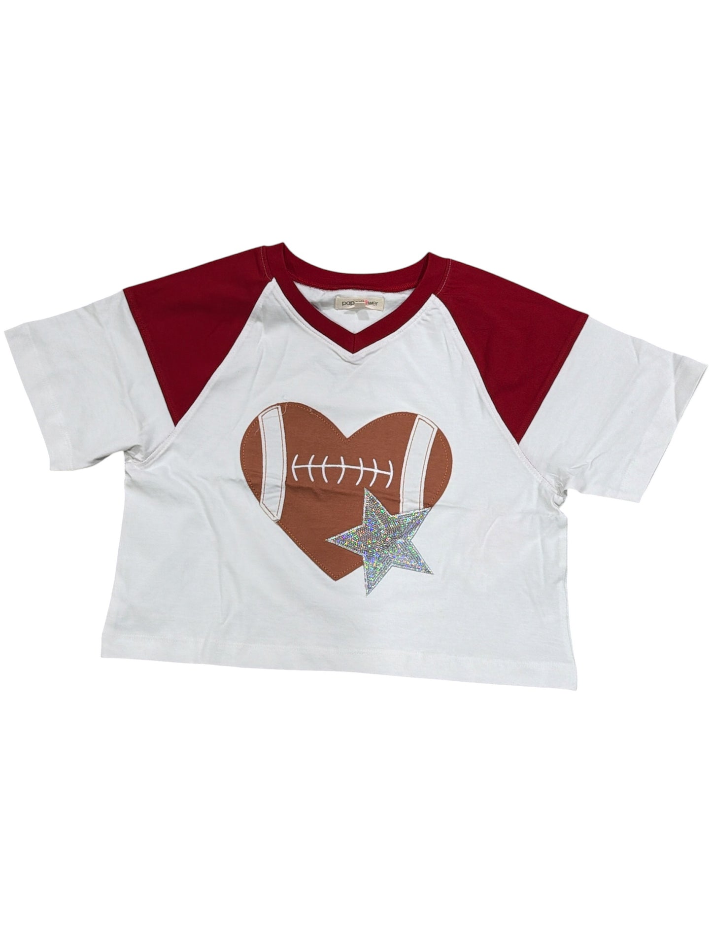 Paper Flower Football Heart Tee