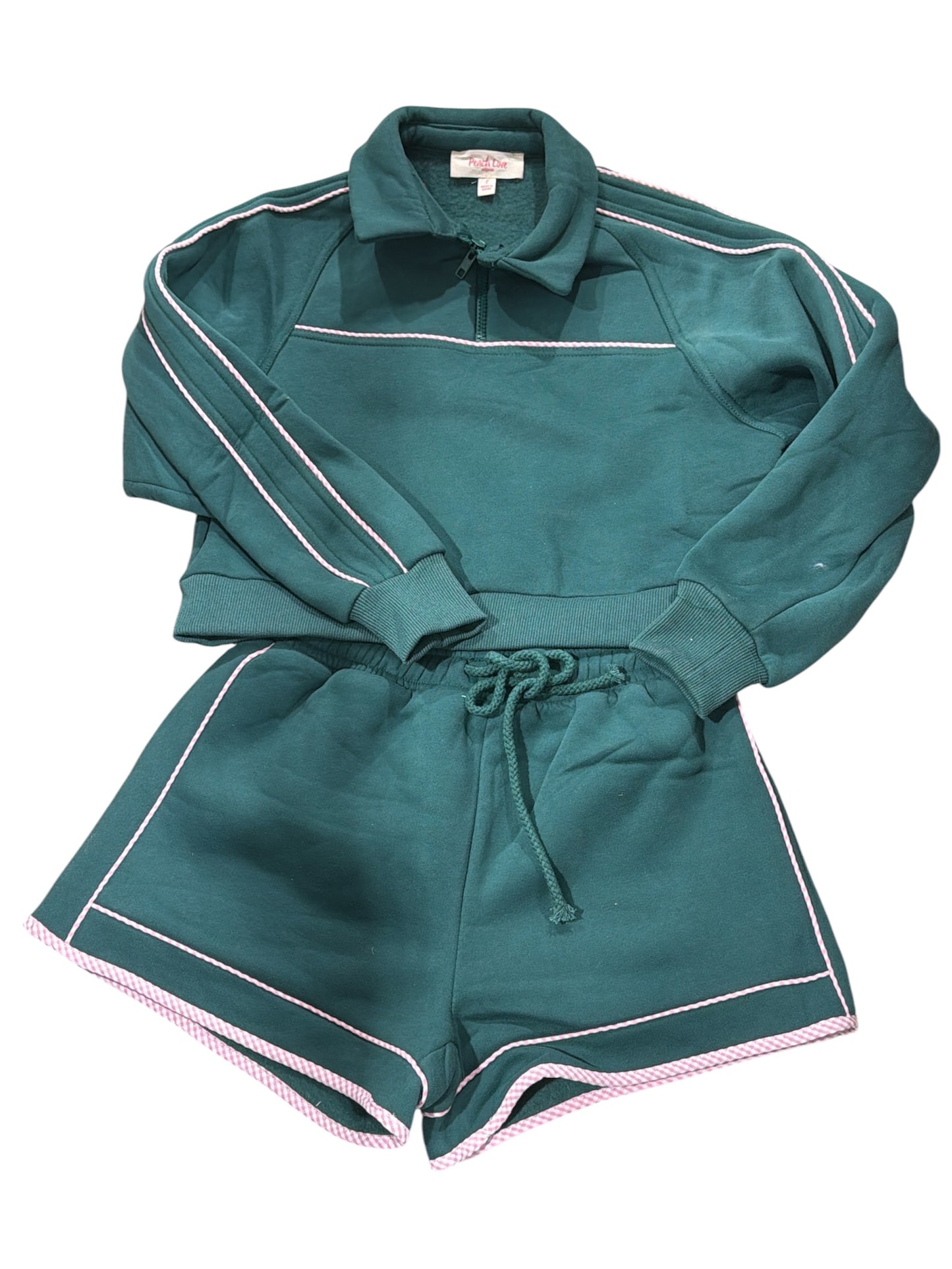 Peach Love Two Pc Set - Hunter Green