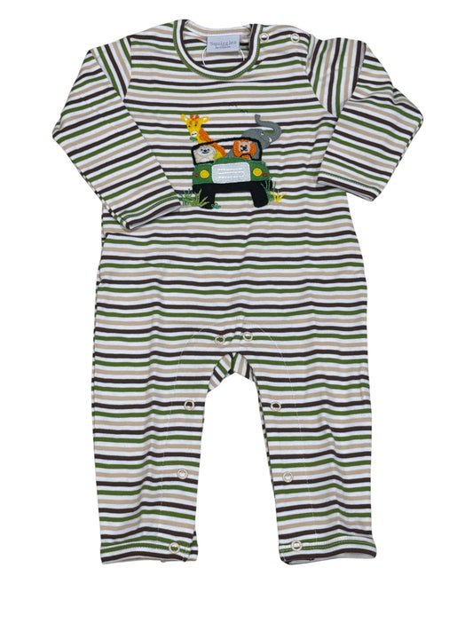 Squiggles Safari Jeep L/S Coverall